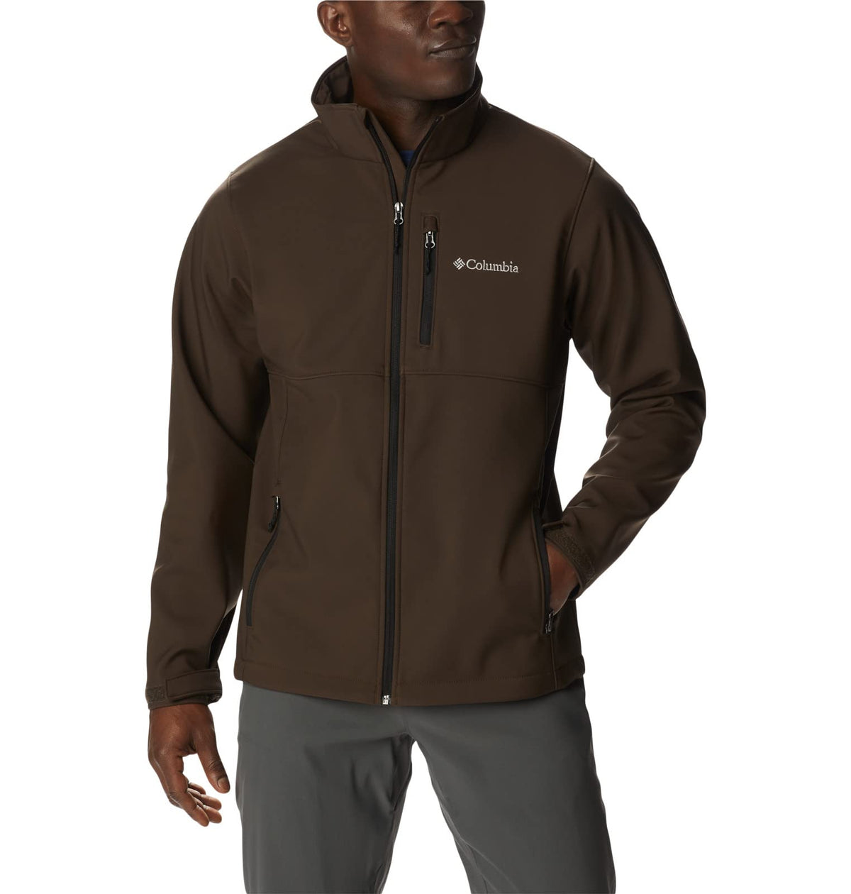 Columbia Men's Ascender Softshell Jacket, Cordovan, 1X Big