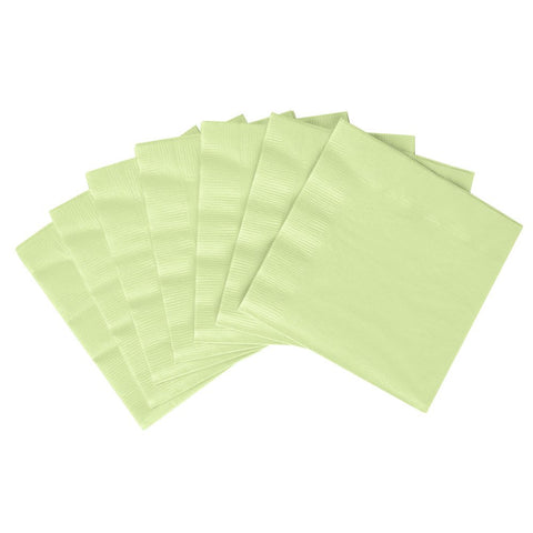 Amscan Ready3-Ply Luncheon Napkins, Leaf Green Party Supplies, 6" x 6"