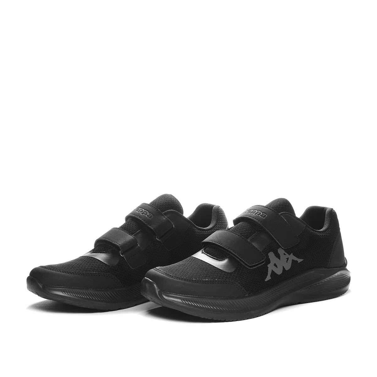 Kappa Men's Low-Top Sneakers, Black Grey, 6.5