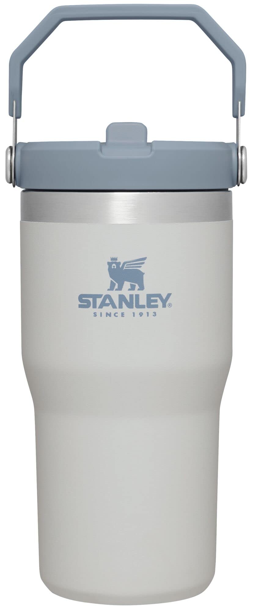 STANLEY IceFlow Flip Straw Tumbler with Handle 20 oz | Twist On Lid and Flip Up Straw | Leak Resistant Water Bottle | Insulated Stainless Steel |BPA-Free | Fog