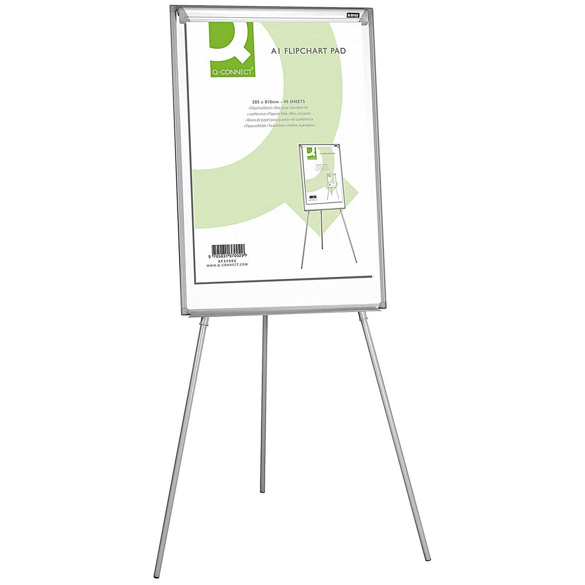 Q-Connect Plain Flipchart Pad A1 40 Sheet, Pack of 5