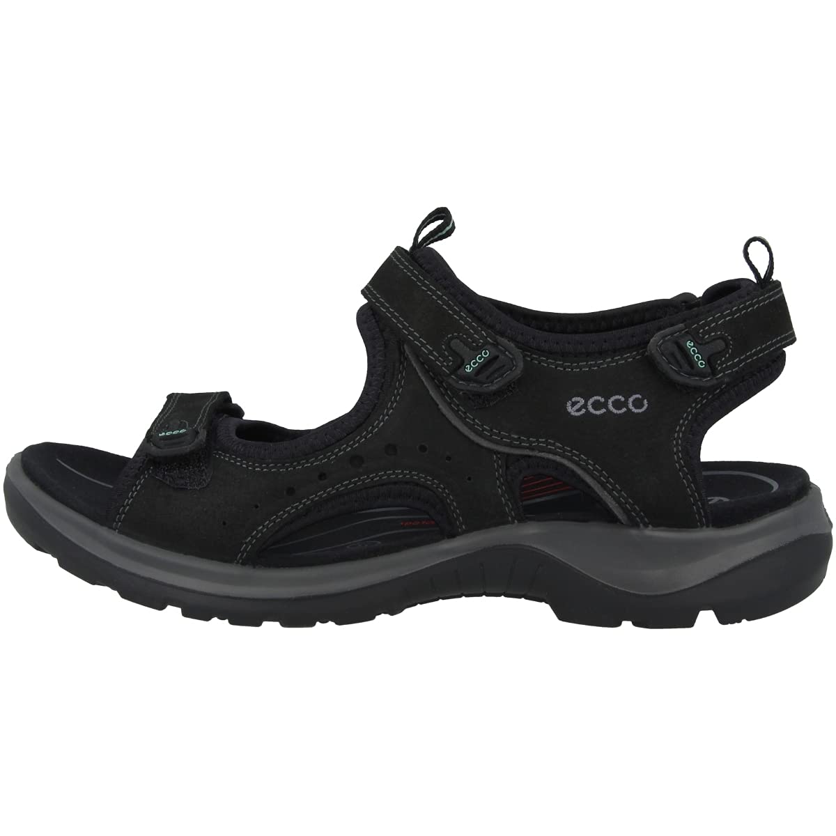ECCO Women's Yucatan Sport Sandal, Black, 5-5.5
