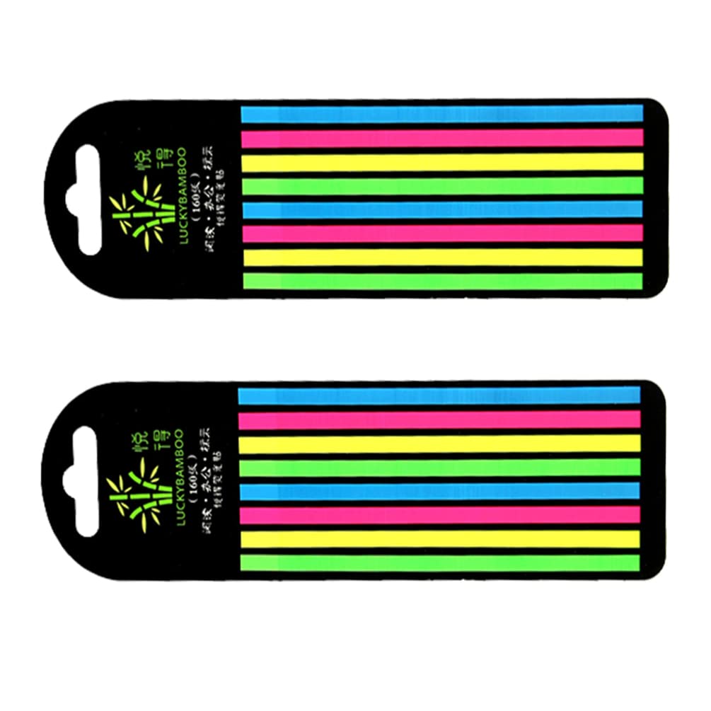 Alipis 2pcs Guided Reading Strips Colored Highlight Strips Overlay Highlighter Bookmarks Tracking Rulers Helps with Dyslexia for Children and Teaching Supplies
