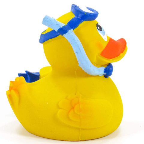 Lanco Snorkeling Rubber Duck Bath Toy | All Natural, Organic, Eco Friendly, Squeaker | Collectable | 3ÃƒÂ¢Ã¢â€šÂ¬Ã‚Â | Imported from Barcelona, Spain