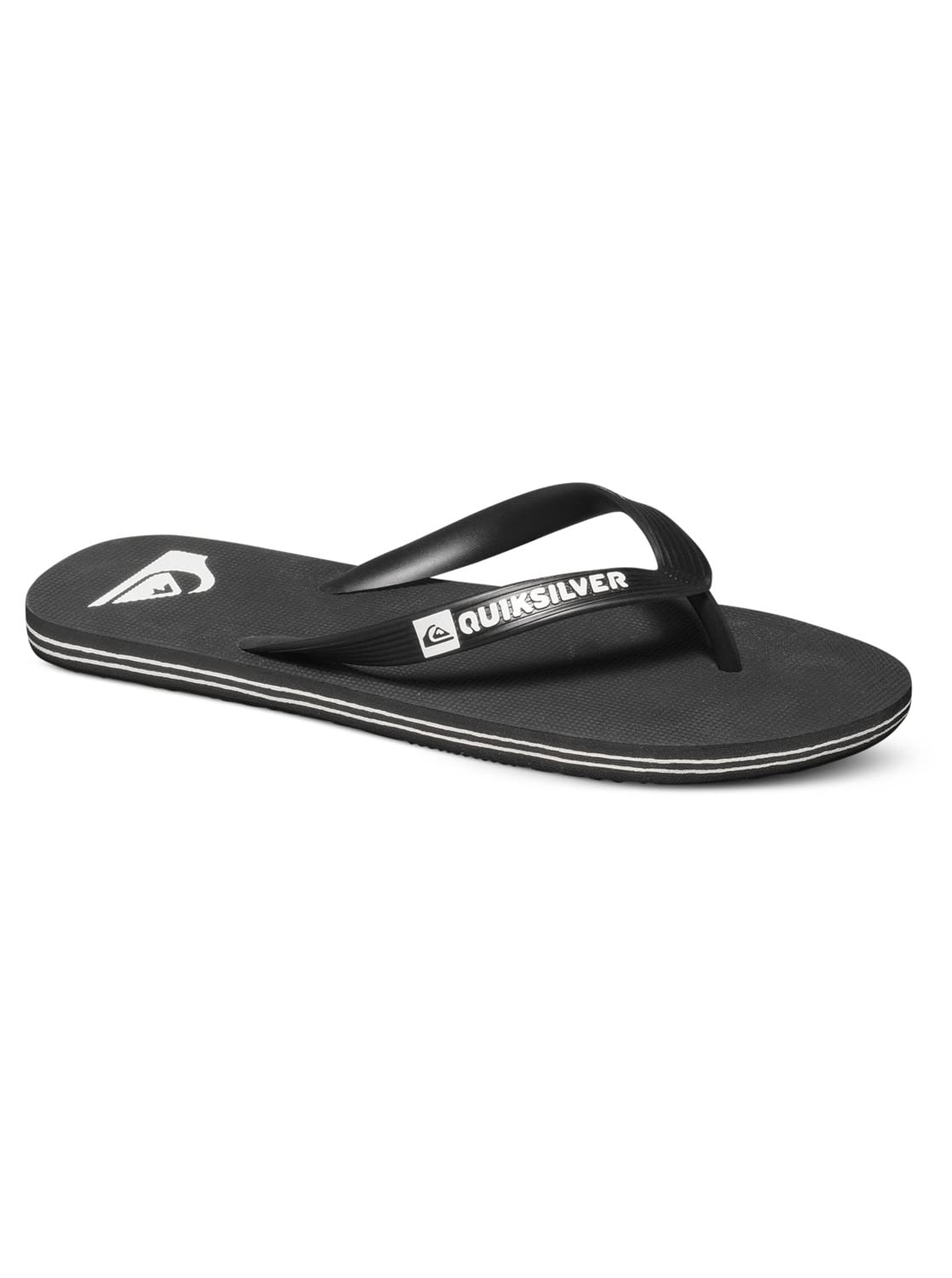 Quiksilver Men's Molokai Sandal, Black/Black/White, 45