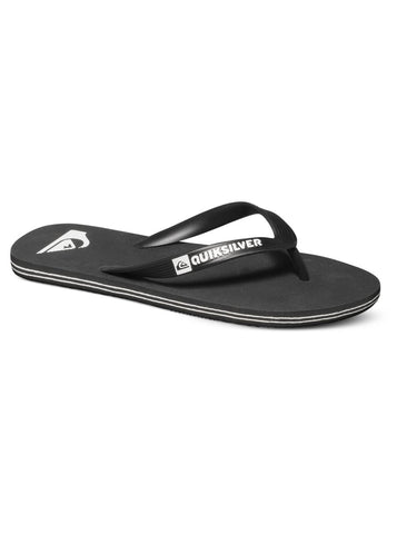 Quiksilver Men's Molokai Sandal, Black/Black/White, 44