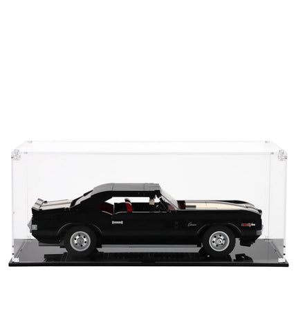iCUANUTY Acrylic Display Case for Lego Camaro-Z28 10304, Dust-Proof Display Box for Lego 10304, Size: 18x8x6 inch (NOT Included The Model)