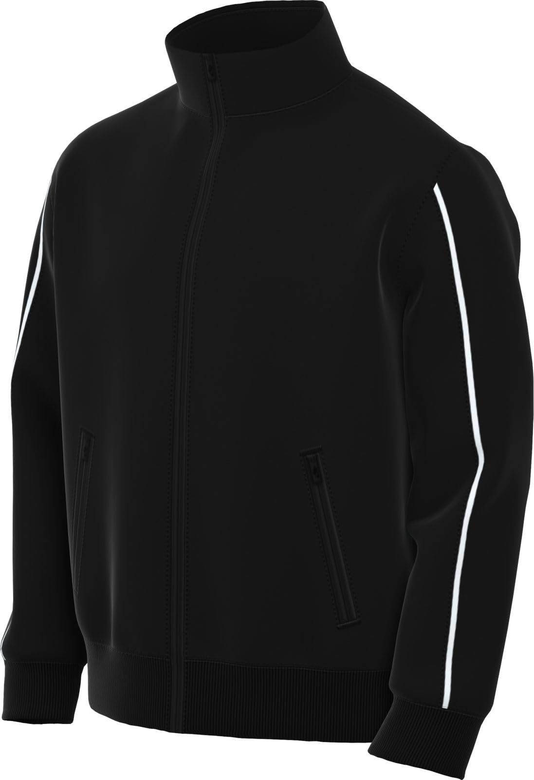 NIKE FN0257-010 M NSW SP PK TRACKTOP Sweatshirt Men's BLACK/WHITE Size S