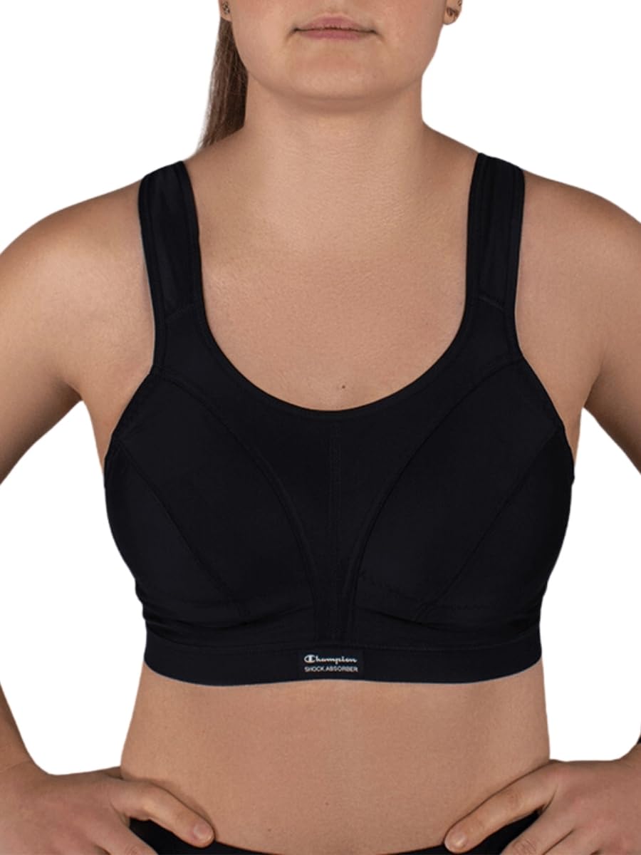 Shock Absorber Women's Active D+ Max Support Sports Bra U10035, New Black, 32D