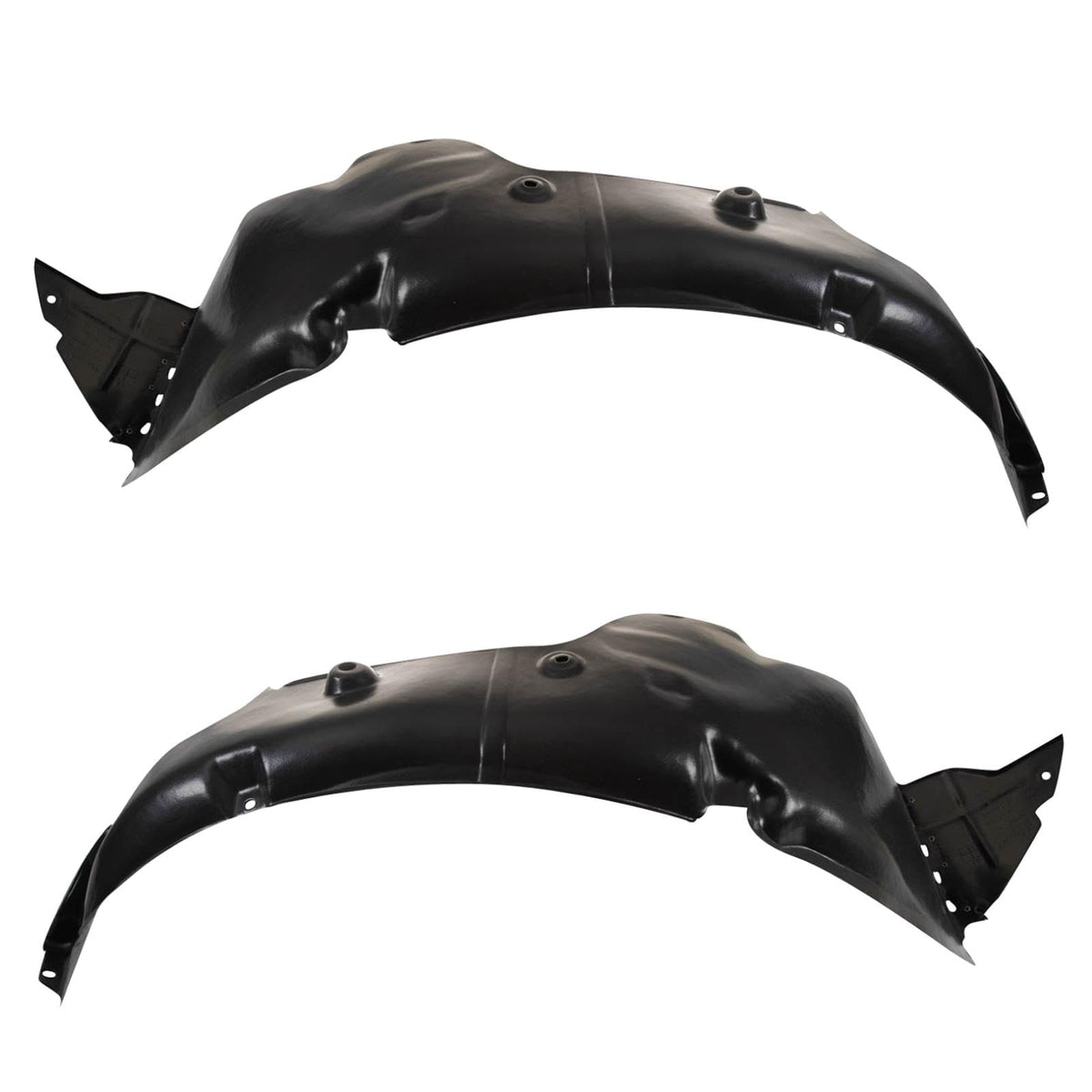 TRQ Front Inner Fender Liner Set Compatible with 13-15 Hyundai Veloster