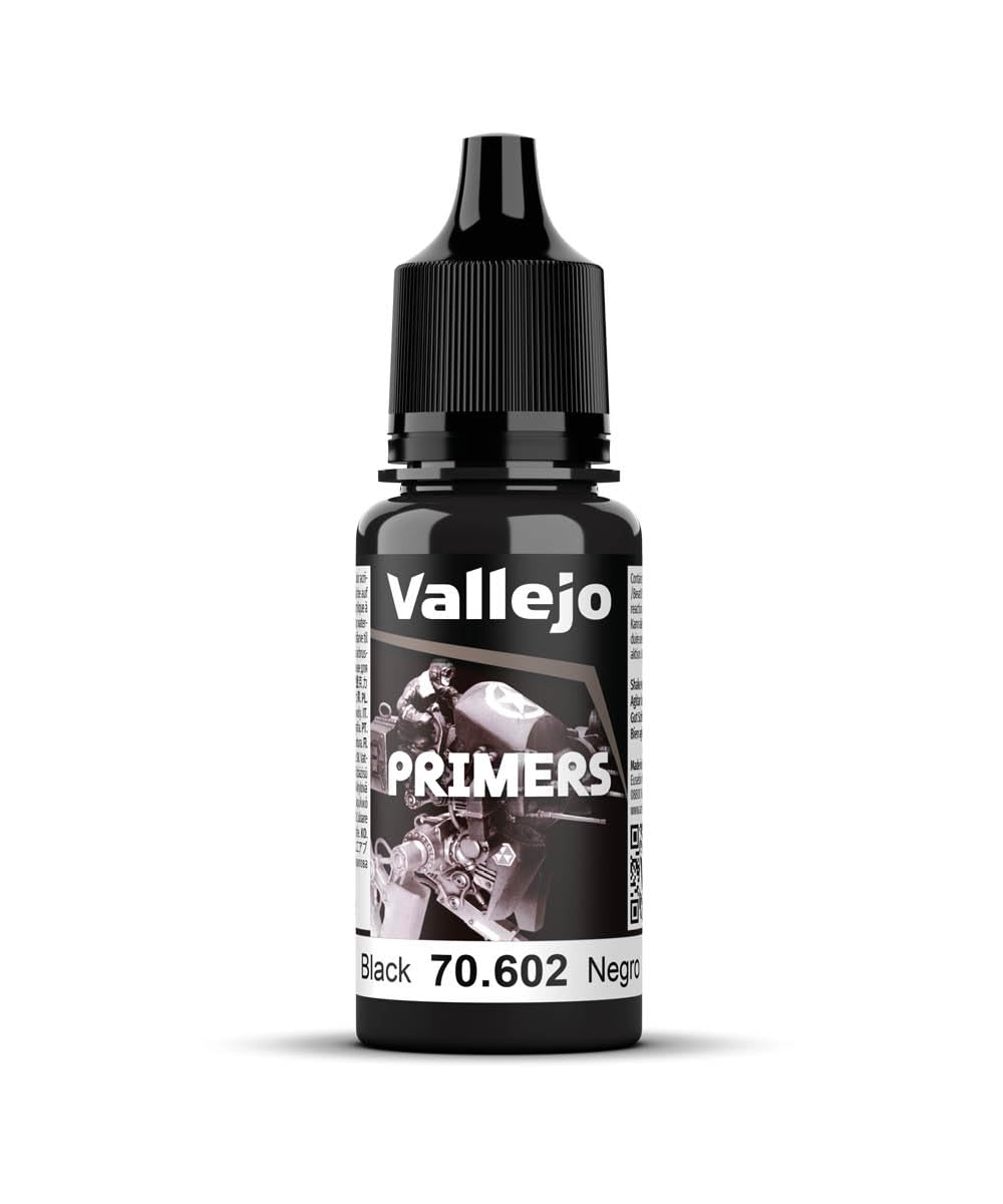 Vallejo Acrylic Polyurethane, 17ml, Black Primer