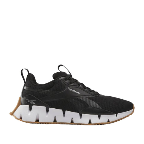 Reebok Women's Zig Dynamica Str Sneaker, Core Black/Footwear White/Silver Metallic, 6