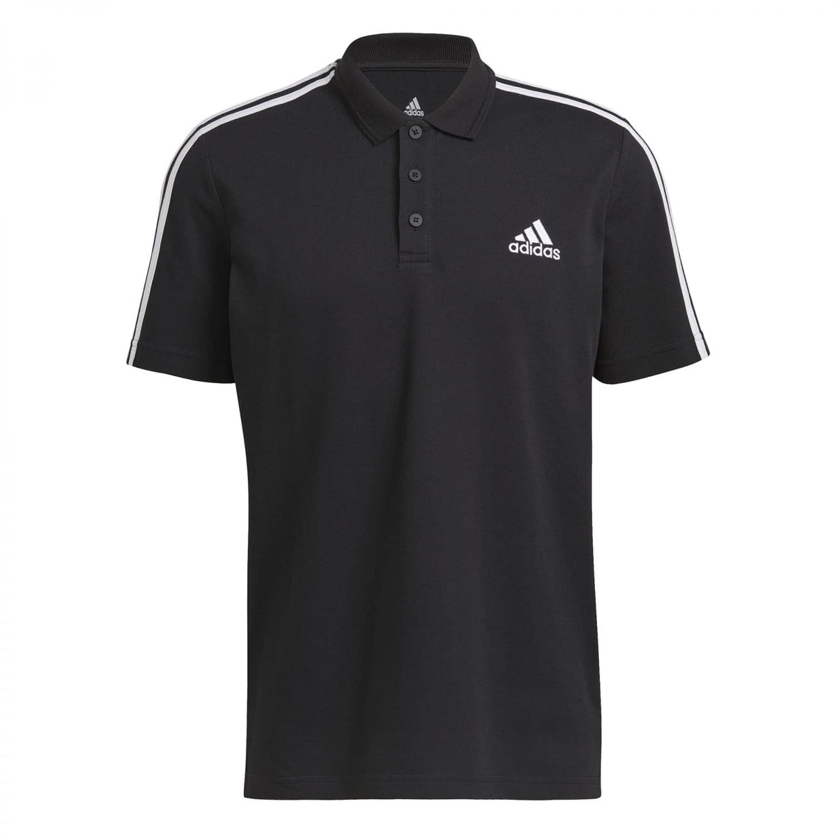 Adidas GK9097 M 3S PQ PS Polo Shirt Men's Black/White Size L