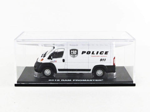 Greenlight 86168 1: 43 2018 Ram Promaster 2500 Cargo High Roof - Ram Law Enforcement Police Transport Vehicle