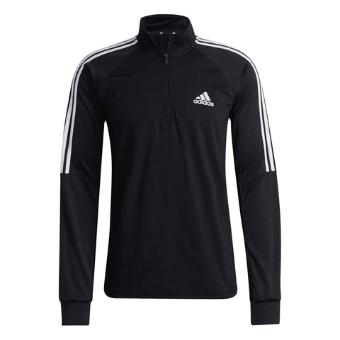 adidas Mens M Sereno 1/4 Tt Sweatshirt, Black/White, XXL UK