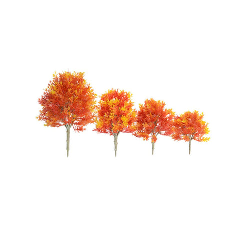 Milisten 4pcs Model Trees Maple Tree Miniature Train Railways Architecture Tree Railroad Trees for DIY Craft Scenery Landscape