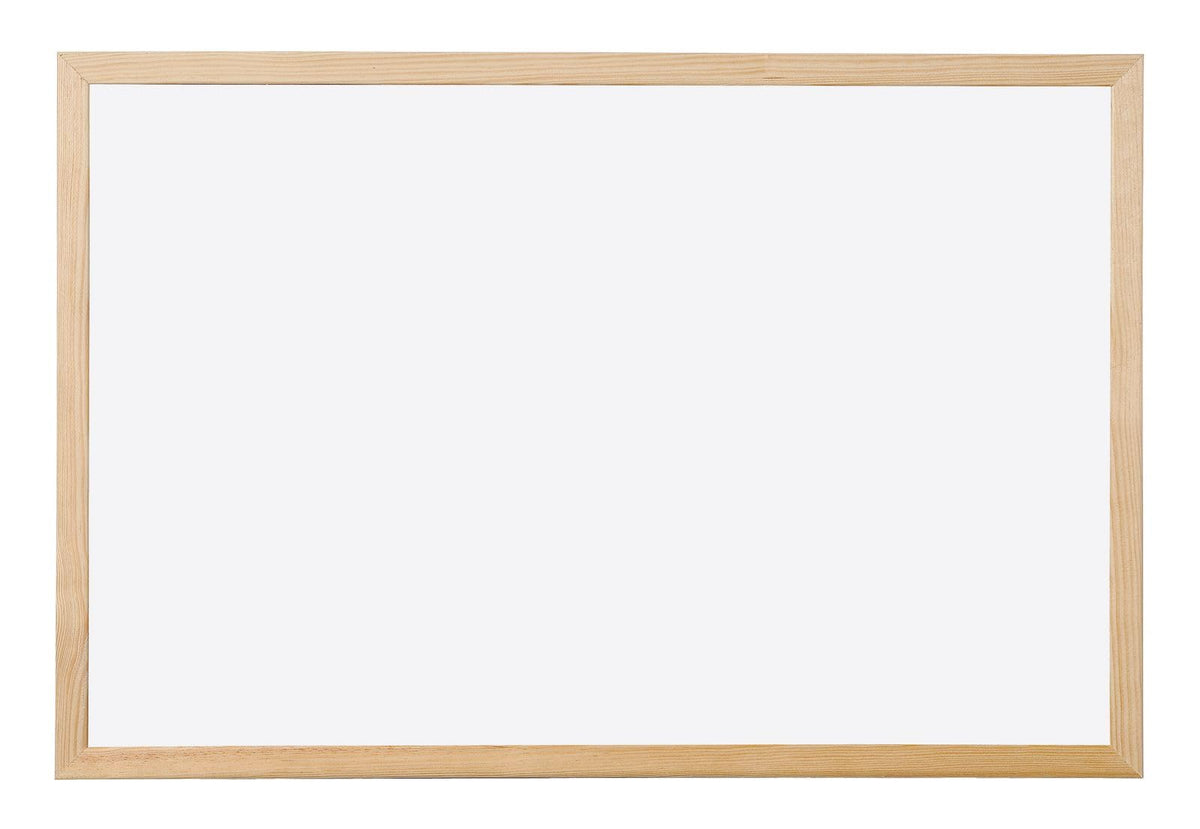 Q-Connect Wooden Frame Whiteboard 900x600mm