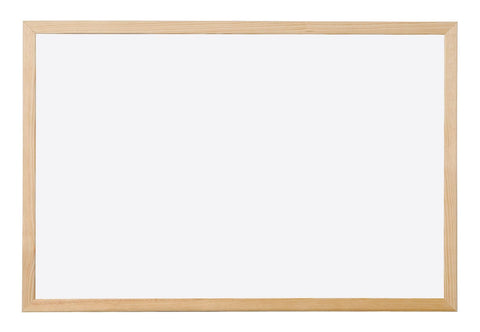 Q-Connect Wooden Frame Whiteboard 900x600mm