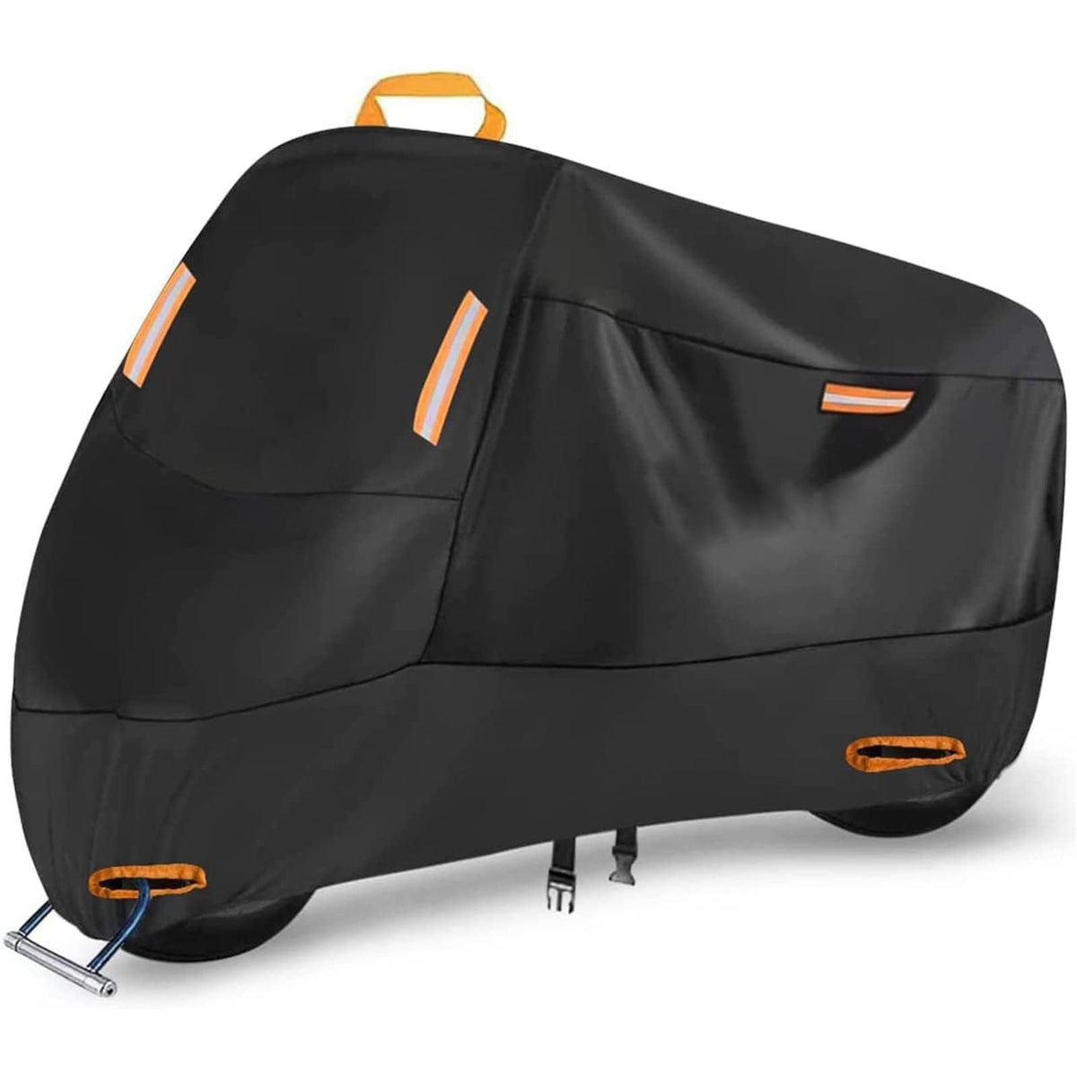 Motorbike Cover for Benelli TNT 600 2017-2024, Rain UV Dust Outdoor Protective Motorcycle Protective Covering with Night Reflective Strips Motorcycle Cover