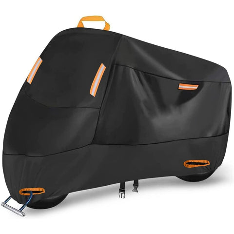 Motorbike Cover for Benelli TNT 600 2017-2024, Rain UV Dust Outdoor Protective Motorcycle Protective Covering with Night Reflective Strips Motorcycle Cover