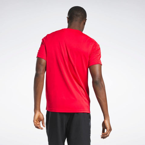 Reebok Men's Standard Workout Ready Tee, Vector Red, Large