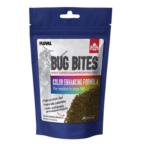 Fluval Bug Bites Colour Enhancing Fish Food, 125 g