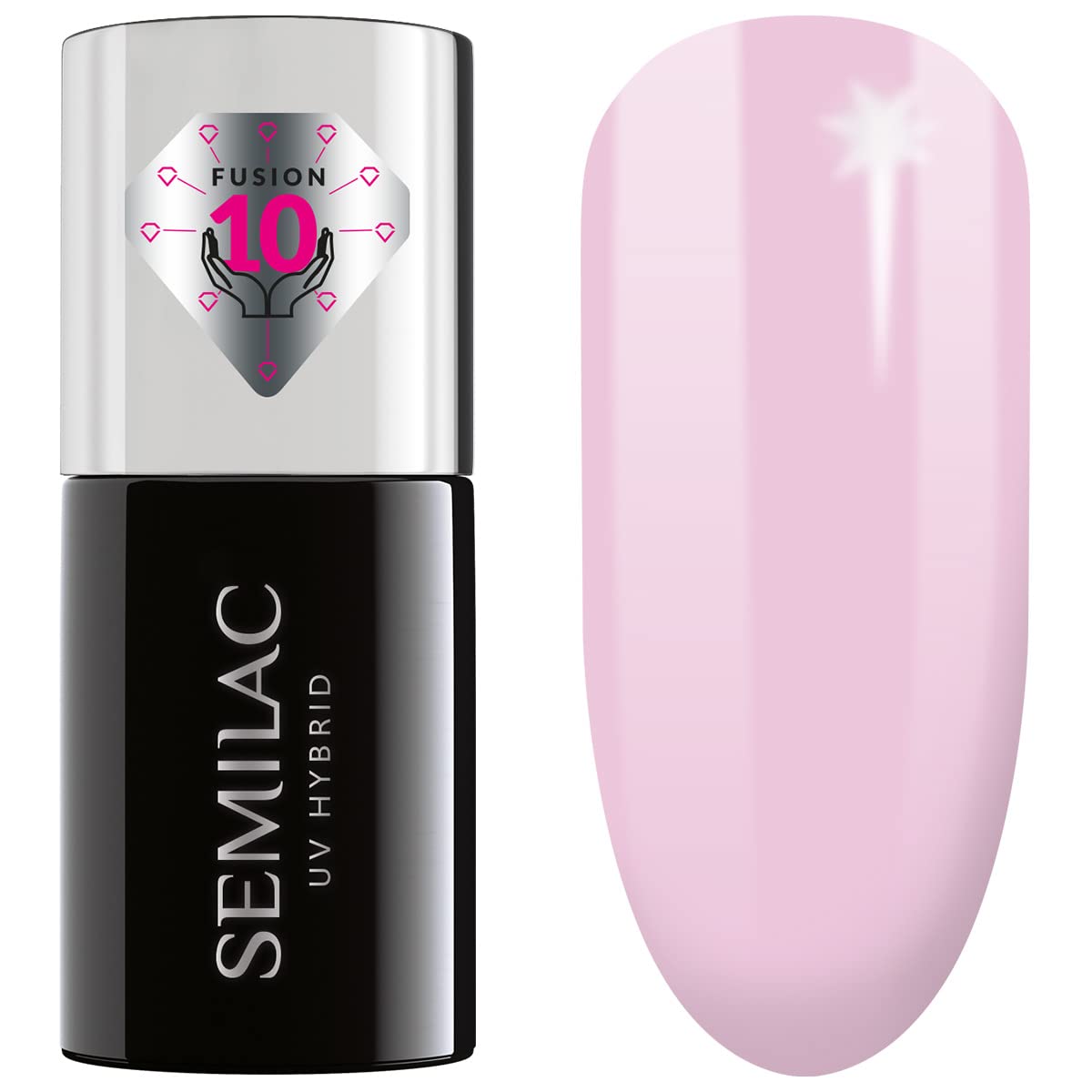 SEMILAC Extend Care Base 5in1 - Builder Gel in the Bottle - All in One Nourishing Builder Gel for Nails and Gel Polish UV Light - 803 Delicate Pink 7 ml