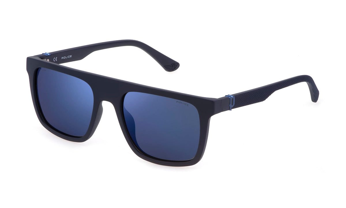 Police Men's Beyond LITE 2 Sunglasses, MATT Blue, 55