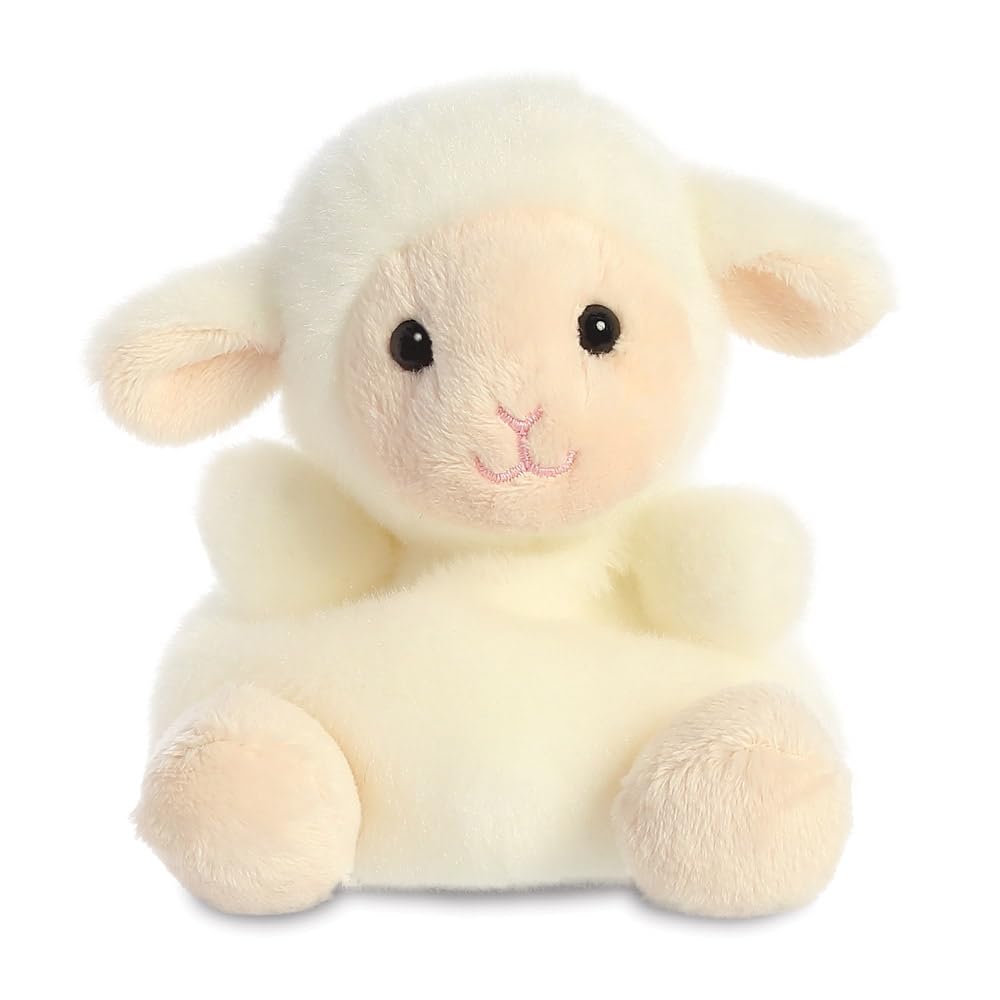AURORA Palm Pals, Woolly The Lamb, Soft Toy, 33483, 5 inches, White