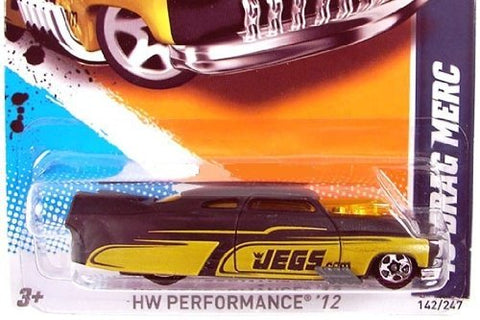 Hot Wheels - '49 Drag Merc (Black W/green sides) - HW Performance '12 - 2/10 ~ 142/247 [Scale 1:64]