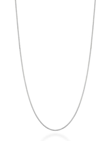 Miabella Solid 925 Sterling Silver Italian 1mm Box Chain Necklace for Women, Made in Italy (Length 26 Inches)