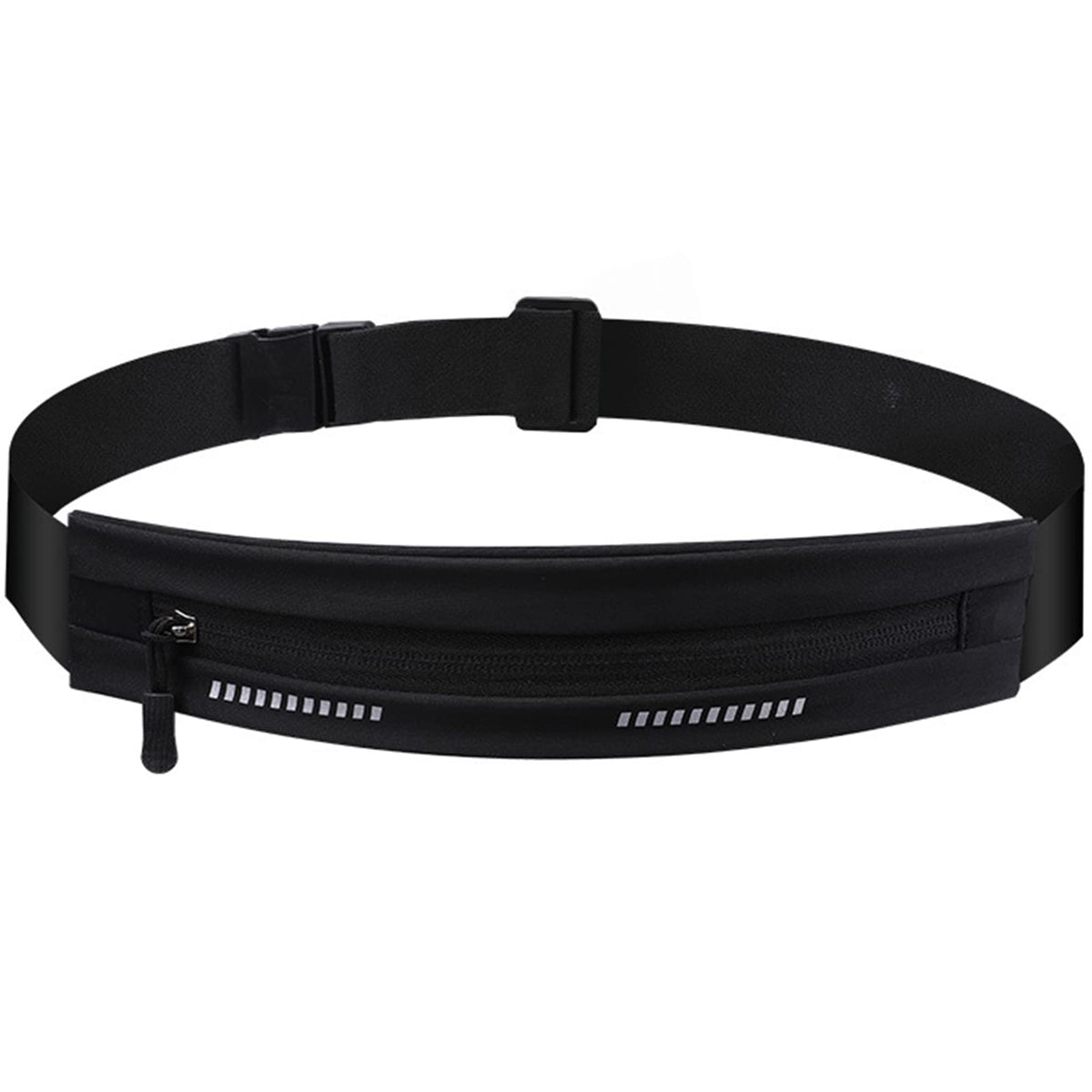 Lizbin Slim Running Belt Fanny Pack, Exercise Waist Pack for Women and Men, Runners Fanny Pack Phone Holder, Waist Belt for Workout Jogging Hiking Cycling, Money Belt Running Gear Accessories (Black)