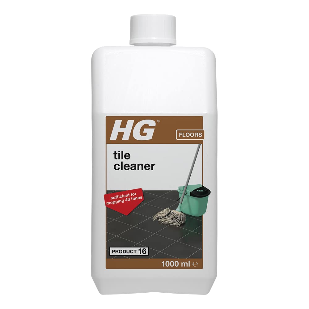 HG Tile Cleaner, Product 16, Highly Concentrated Formula for Ceramic and Natural Stone Floors, Mop or Polish for Effective Dirt Removal - 1L (184100106 )