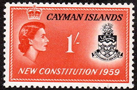 1959 Cayman Islands New Constitutions Postage Stamp