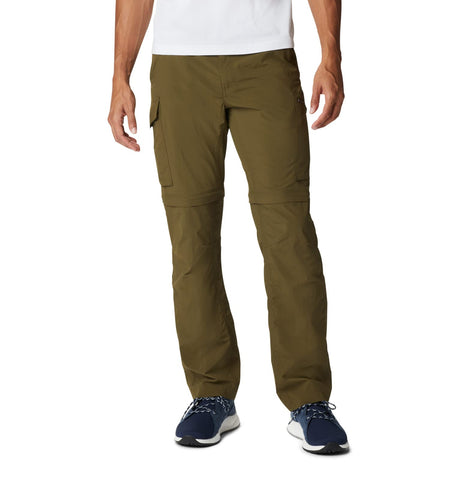 Columbia Men's Silver Ridge Convertible Pant, Breathable, UPF 50 Sun Protection, New Olive, 42