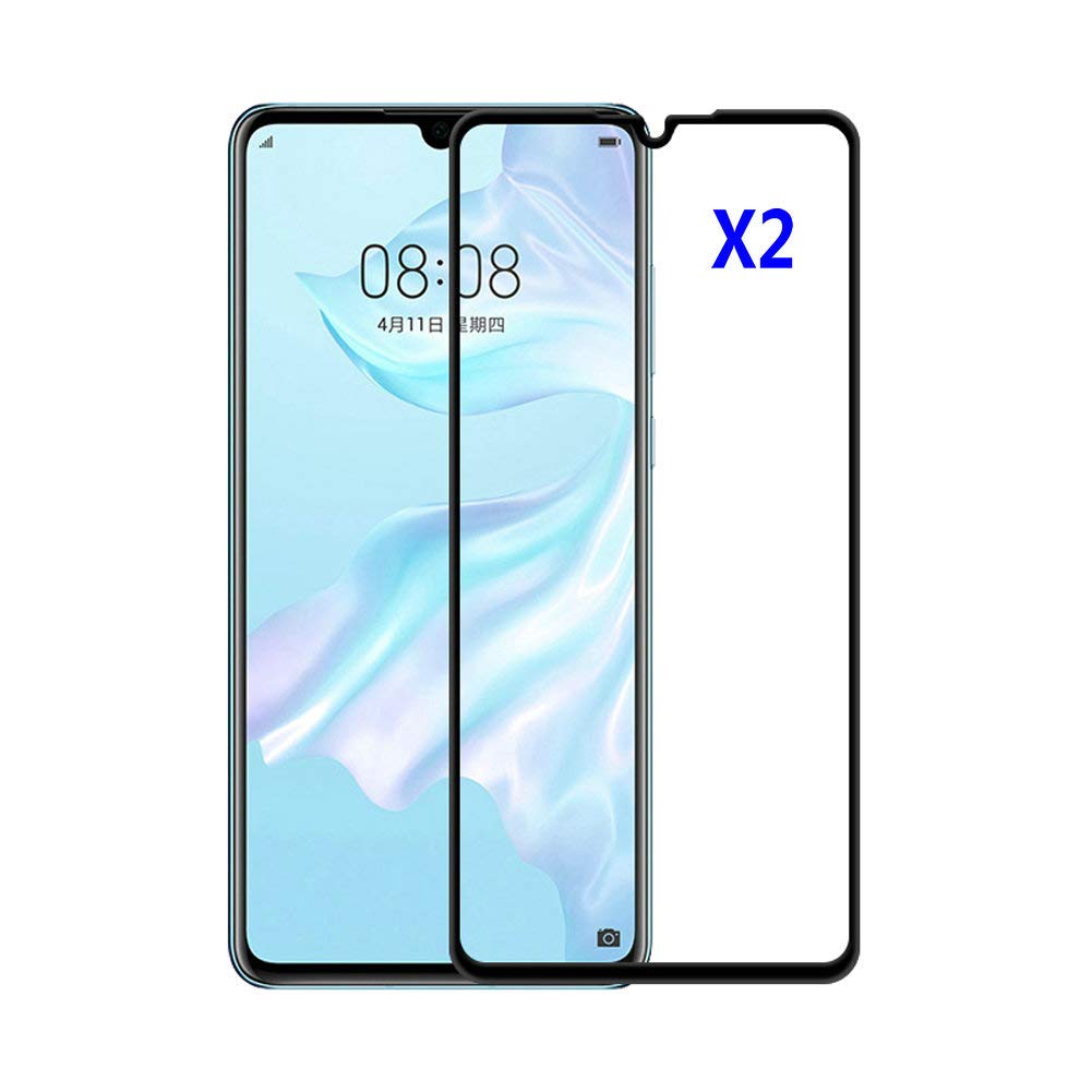 Kepuch 2 Pack Tempered Glass Screen Protector Transparent for Huawei P30