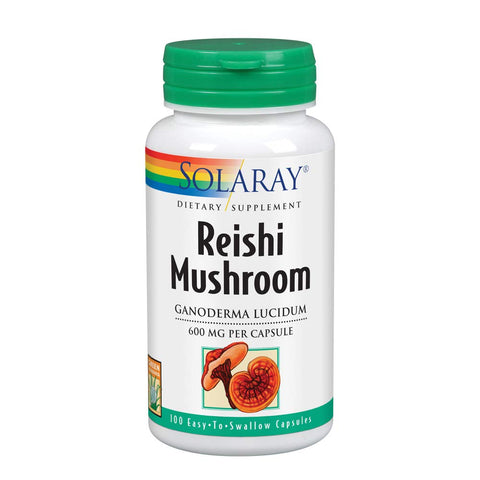 Solaray Reishi Mushroom Capsules, 600 mg, 100 Count