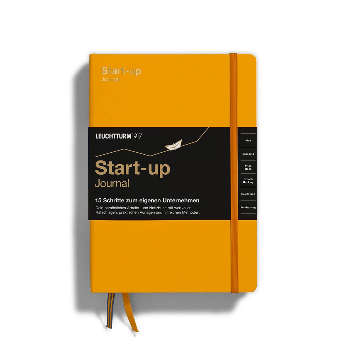 LEUCHTTURM1917 363841 Start-Up Journal, Hardcover, 294 Numbered Pages, German, Rising Sun