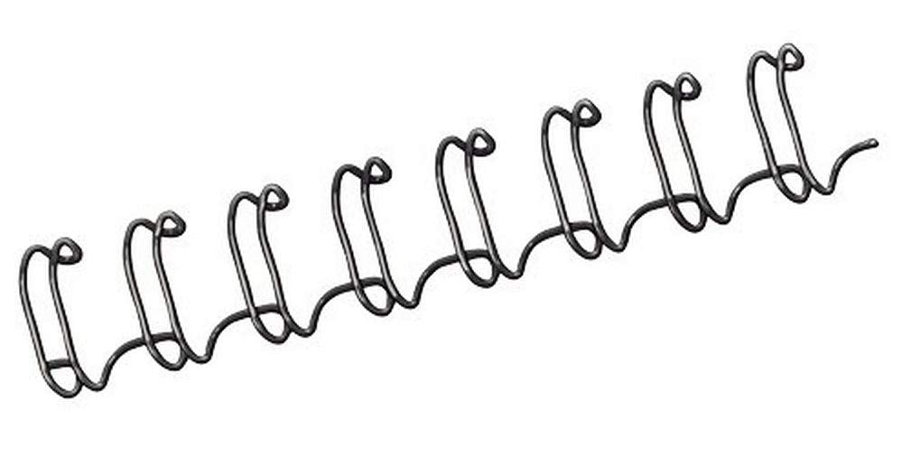 Fellowes 14mm Wire Binding Combs, 100 Pack - Black
