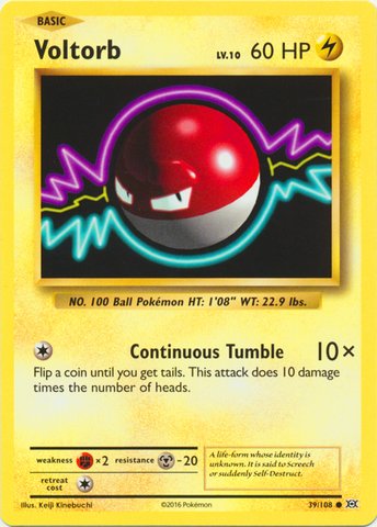 Pokemon - Voltorb (39/108) - XY Evolutions