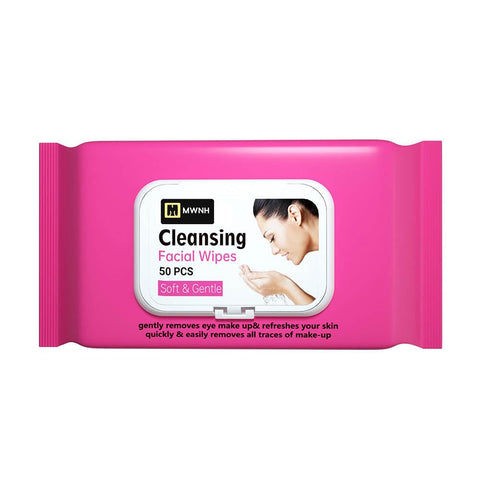 Cleansing Facial Wipes: 50 Luxuriously Gentle and Incredibly Soft Pieces for Your Skincare Routine."
