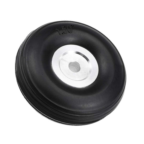 uxcell Tire and Wheel Sets for RC Car Airplane,PU Sponge Tire with Aluminum Alloy Hub,1.5"