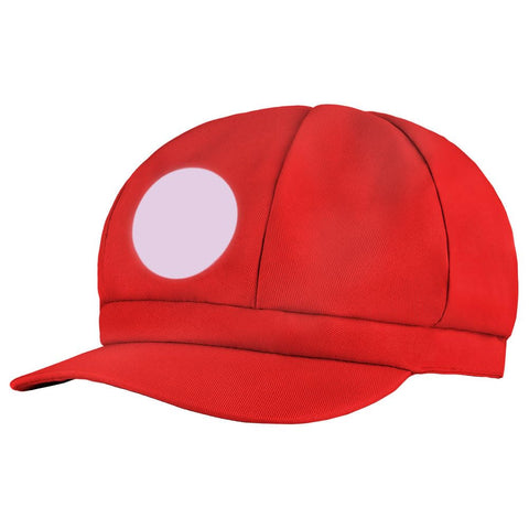 Aomig Mario Baseball Cap, Mario Costume Cap For Adults, Mario Snapback Cap, Mario Cosplay Costume Accessories for Mardi Gras, Carnival & Cosplay(Red)
