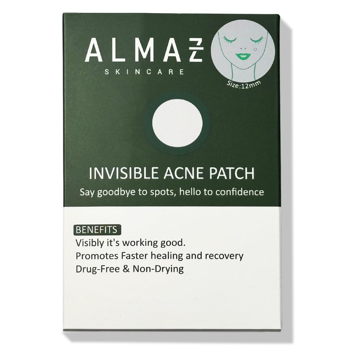 Generic ALMAZ SKINCARE Invisible Spot Cover - Hydrocolloid Acne Patch for Face, Blemishes, Zits Absorbing Patch, Breakouts Spot Treatment for Skin Care, Facial Sticker, (32 Count)