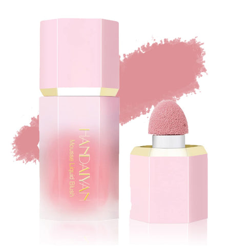 GL-Turelifes Cream Liquid Blush Makeup, Air Cushion Blush for Cheeks, High Pigment, Weightless, Velvet Mousse, Natural-Looking Long Lasting, Dewy Finish, Easy to Blend Blusher (#5 Mystery)