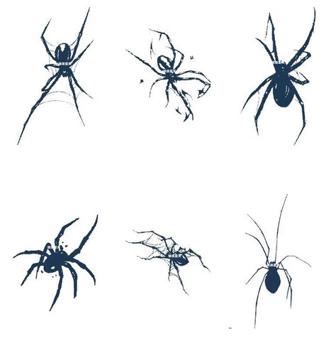 Herbal Juice Tattoo Dark Spider Tattoo Sticker Waterproof Long-Lasting Personality