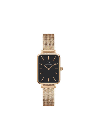 Daniel Wellington Ladies Rose Gold Quadro Watch DW00100432