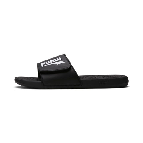 PUMA Men's COOL CAT 2.0 ALTERNATIVE CLOSURE FS Slide Sandals, Puma Black-Puma White, 10