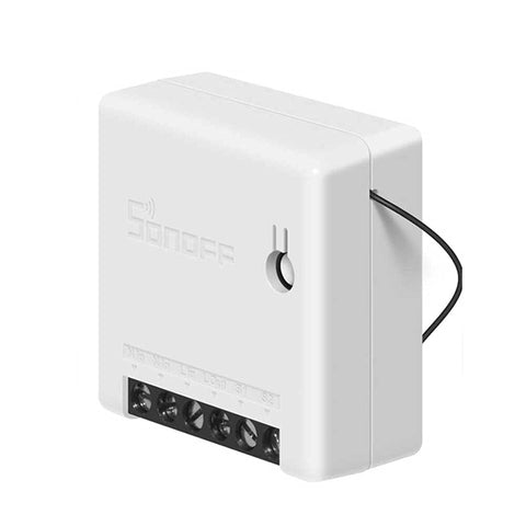 SONOFF Smart WiFi Switch 2 Way Light Switch 10A 2200W, APP Remote Control, Voice Control, Timer Function, Live and Neutral Wires Required, No Hub Required,