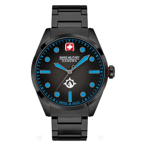 Swiss Military by Chrono Men Analog Quartz Watch with Stainless Steel Strap SMWGB2101302